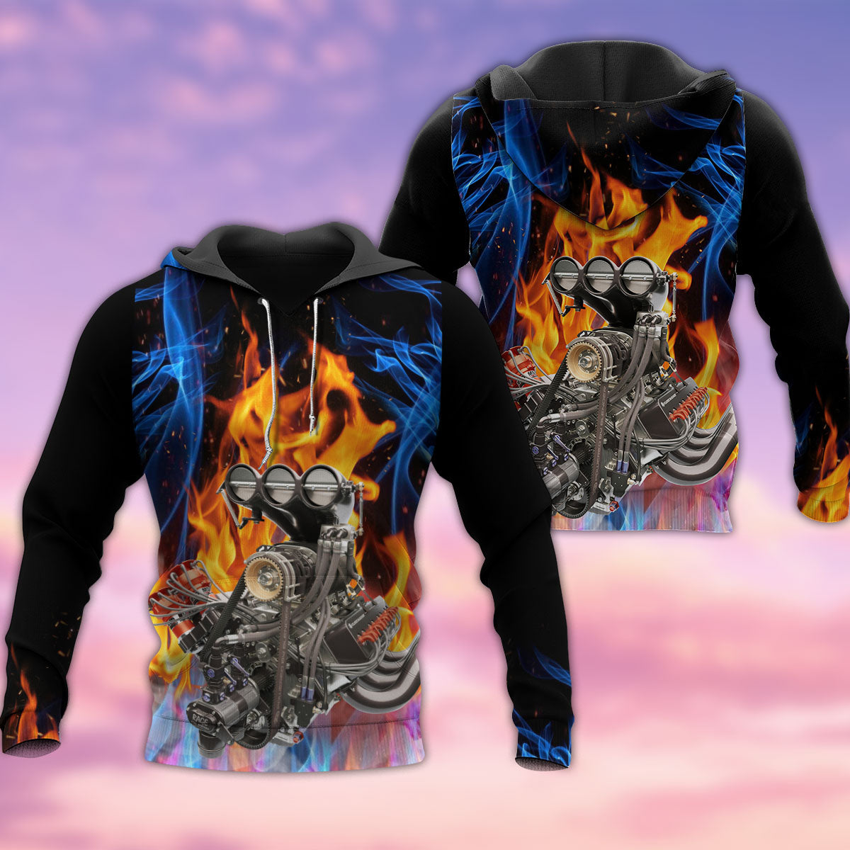 Hot Rod Fire Power Hoodie For Road Adventures Casual Outfits And Relaxed Daily Style