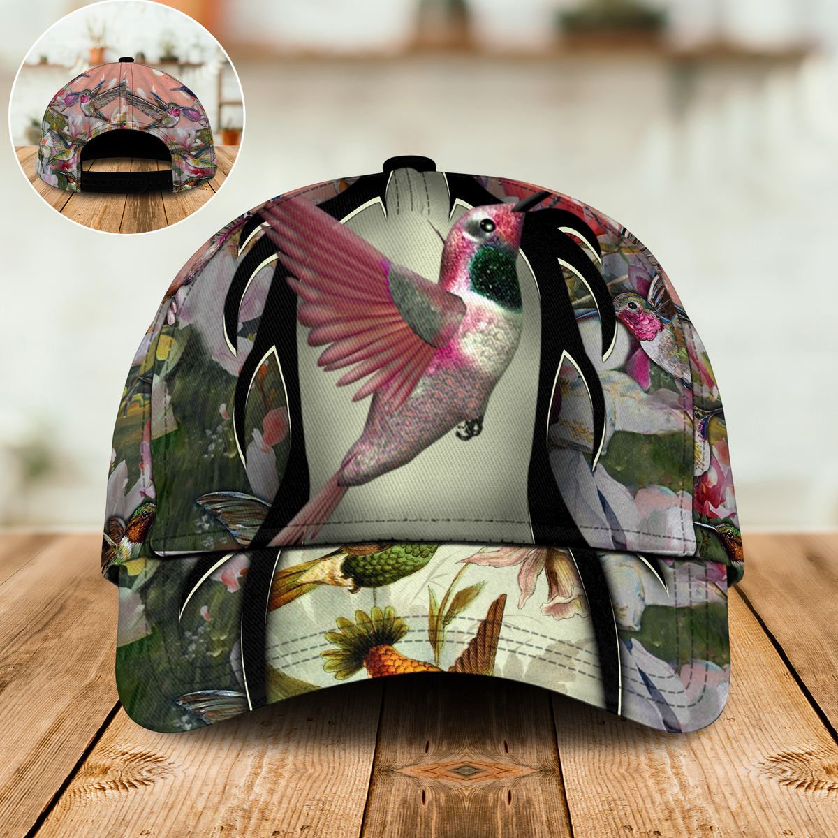 Hummingbird Blooming Magnolia Classic Cap For Coastal Trips Outdoor Activities And Gift Giving