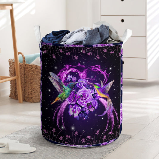 Hummingbird Laundry Basket For Bathroom Bedroom Storage