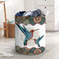 Hummingbird Mandala Style Laundry Basket For Nursery Dorm And Home Storage