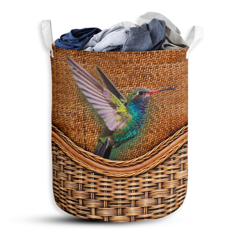 Hummingbird Love Life Laundry Basket For Bathroom Bedroom Storage