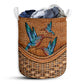Hummingbird Rattan Texture Love Hummingbird Laundry Basket For Bathroom Bedroom Storage