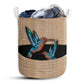 Hummingbird Rope Line Laundry Basket For Bathroom Bedroom Storage