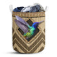 Hummingbird Wicker Texture Hole Laundry Basket For Bathroom Bedroom Storage