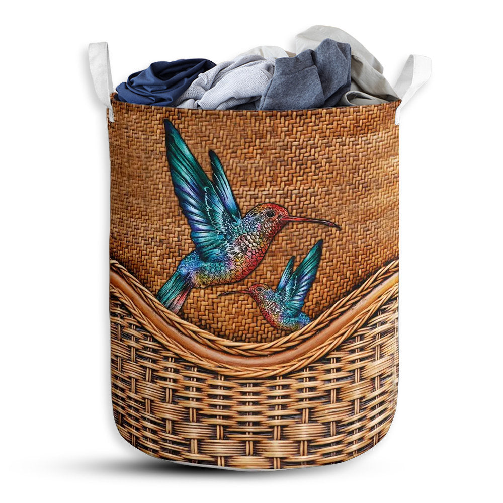 Small Size Hummingbird Laundry Basket For Bathroom Bedroom Storage