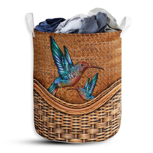 Small Size Hummingbird Laundry Basket For Bathroom Bedroom Storage