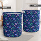 Hummingbird Flower Pattern Laundry Basket For Room Home Organizer
