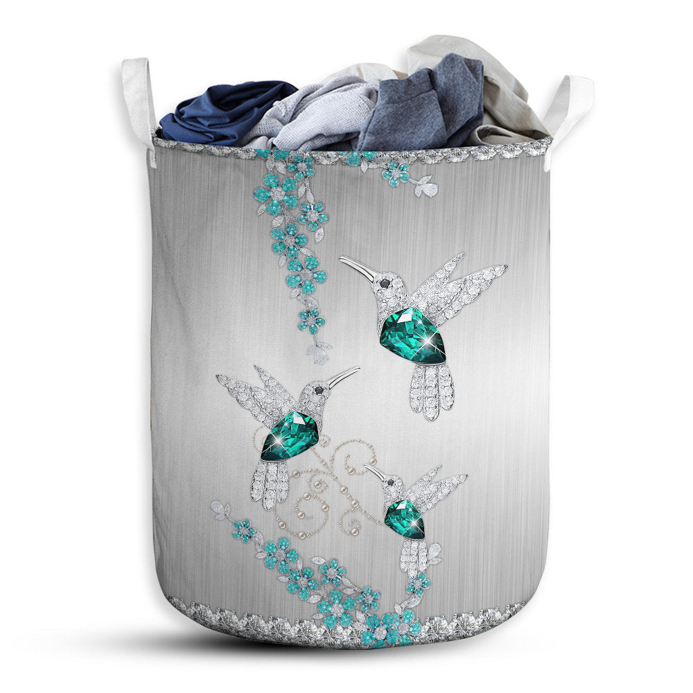 Small Size Hummingbird Jewelry Style Laundry Basket For Room Home Organizer