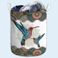 Hummingbird Mandala Style Laundry Basket For Room Home Organizer