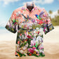 Hummingbirds Blooming Magnolia Hawaiian Shirt For Summer Vacation Beach Travel And Relaxed Casual Wear