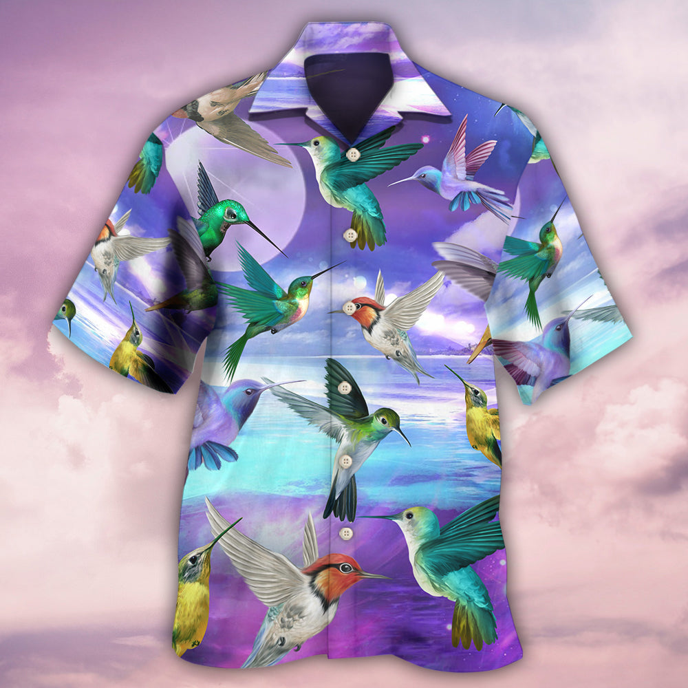 Hummingbird Hawaiian Shirt With All Over Print For Summer Travel Coastal Events And Thoughtful Gift Giving