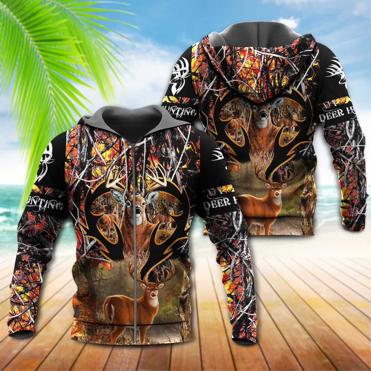 Hunting Deer Forest Life Hoodie For Hunting Season Outdoor Activities And Relaxed Layering
