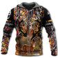 Hunting Deer Forest Life Hoodie For Hunting Season Outdoor Activities And Relaxed Layering