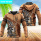 Brown Hunting Deer Personalized Hoodie For Outdoor Events Country Style And Seasonal Gifting