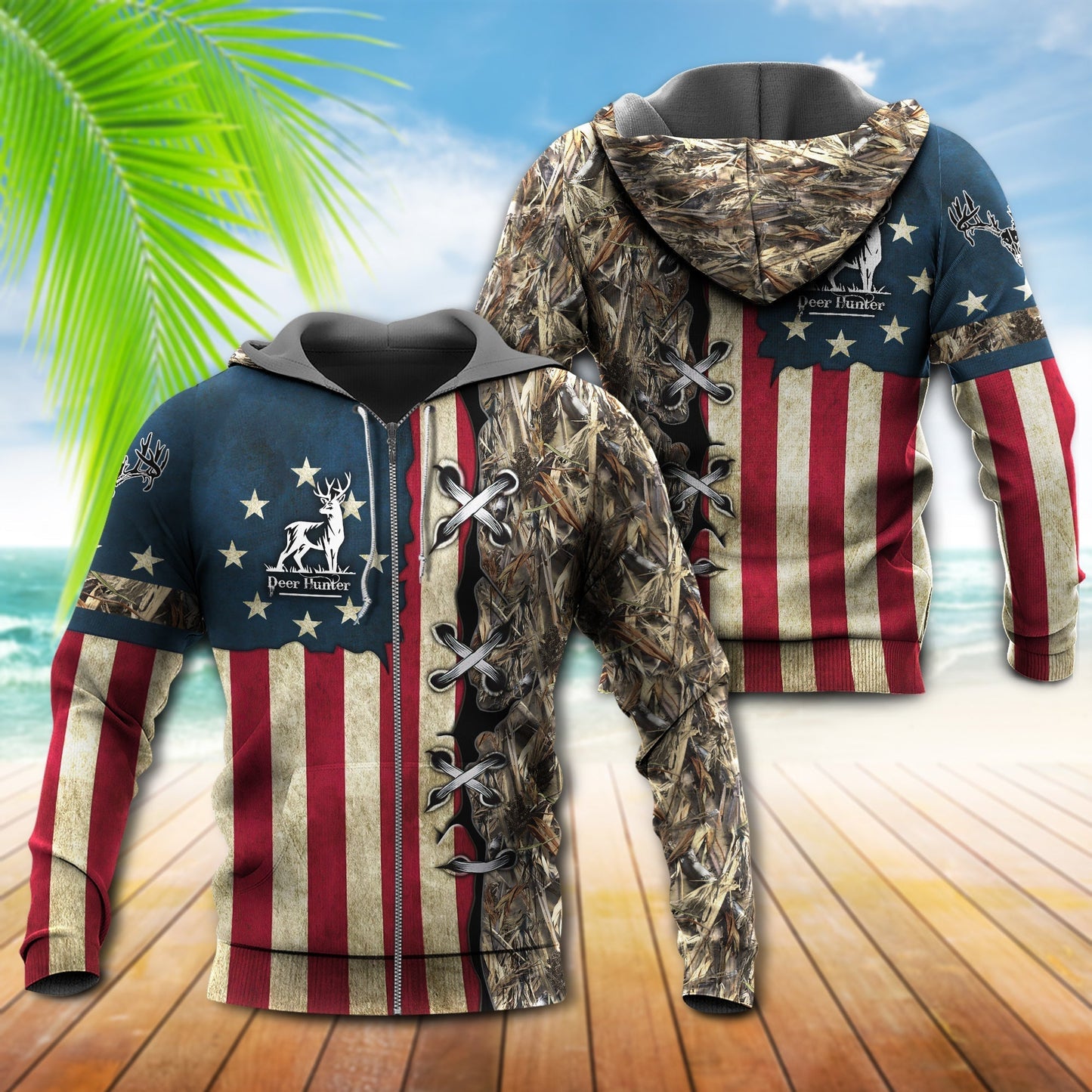 Hunting Deer America Hunter Hoodie For Forest Outings Travel Days And Relaxed Casual Comfort