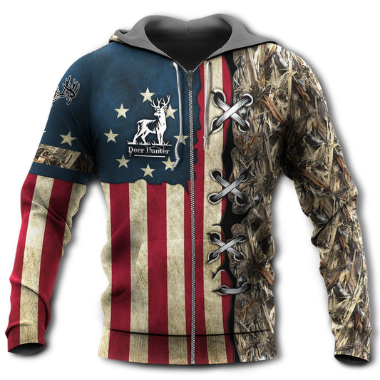 Hunting Deer America Hunter Hoodie For Forest Outings Travel Days And Relaxed Casual Comfort