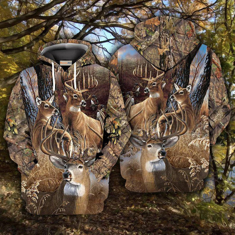 Hunting Deer Autumn Hoodie For Nature Trips Casual Streetwear And Comfortable Outfits