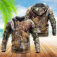 Hunting Deer Autumn Forest Hoodie For Nature Trips Casual Streetwear And Comfortable Outfits