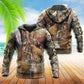 Hunting Deer Autumn Forest Hoodie For Nature Trips Casual Streetwear And Comfortable Outfits