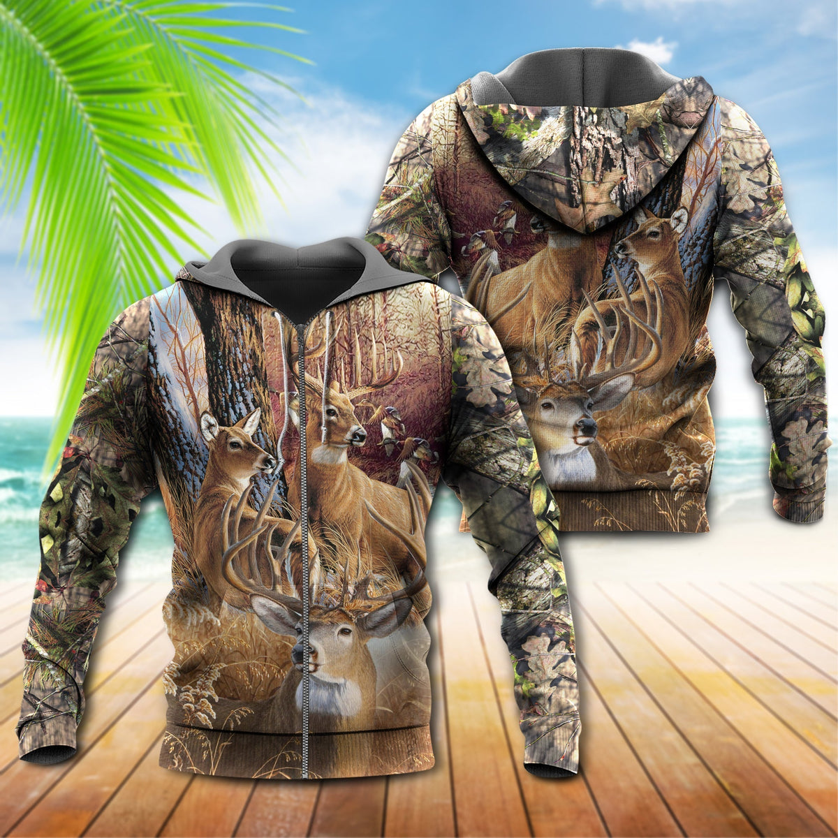Hunting Deer Autumn Forest Hoodie For Nature Trips Casual Streetwear And Comfortable Outfits