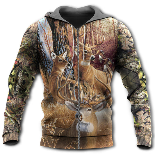 Hunting Deer Autumn Forest Hoodie For Nature Trips Casual Streetwear And Comfortable Outfits