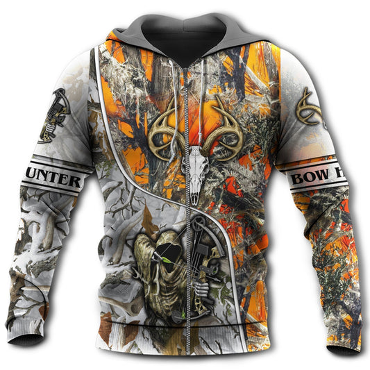Yellow Bow Hunter Deer Hoodie For Country Lifestyle Trips And Thoughtful Outdoor Gifts