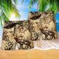 Hunting Deer I'd Rather Be Hunting Hawaiian Beach Shorts For Game Day Getaways