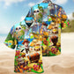 Hunting Found Treasures Hawaiian Shirt For Coastal Travel, Casual Events, And Comfortable Summer Wear