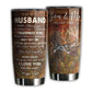 Hunting Love Deer To My Husband 20 Oz Tumbler For Coffee Travel And Daily Drinks
