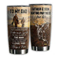 Hunting Love Deer To Dad Together 20 Oz Tumbler For Coffee Travel And Daily Drinks
