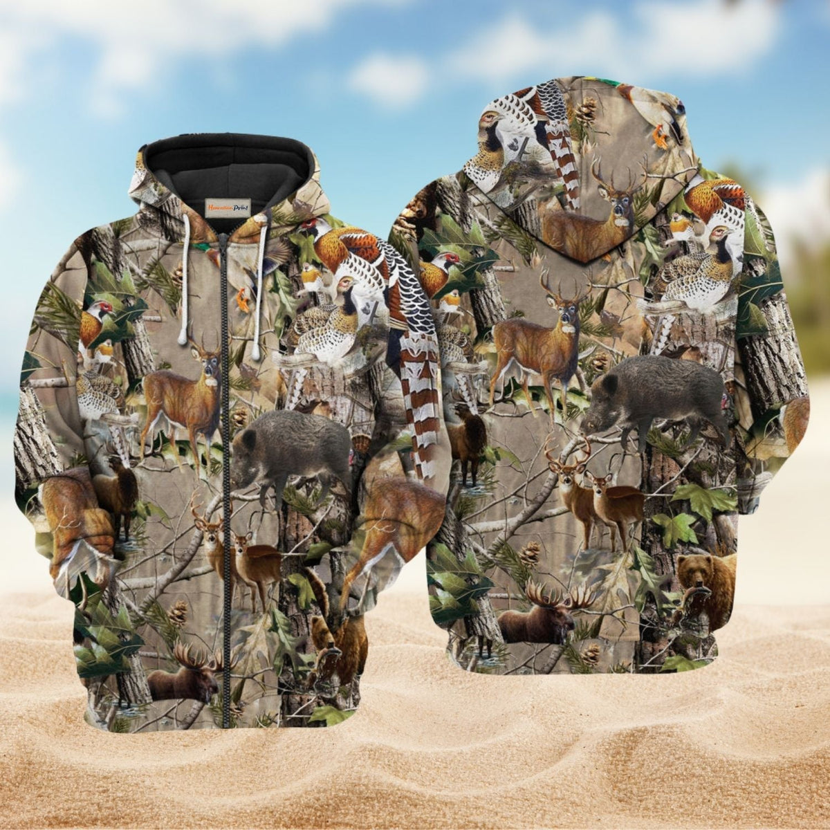 Hunting Lover Wildlife Hoodie For Forest Outings Travel Days And Relaxed Casual Comfort