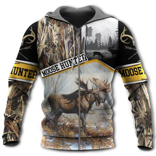 Hunting Moose Outdoor Adventure Hoodie For Hunters Weekend Travel And Practical Everyday Style