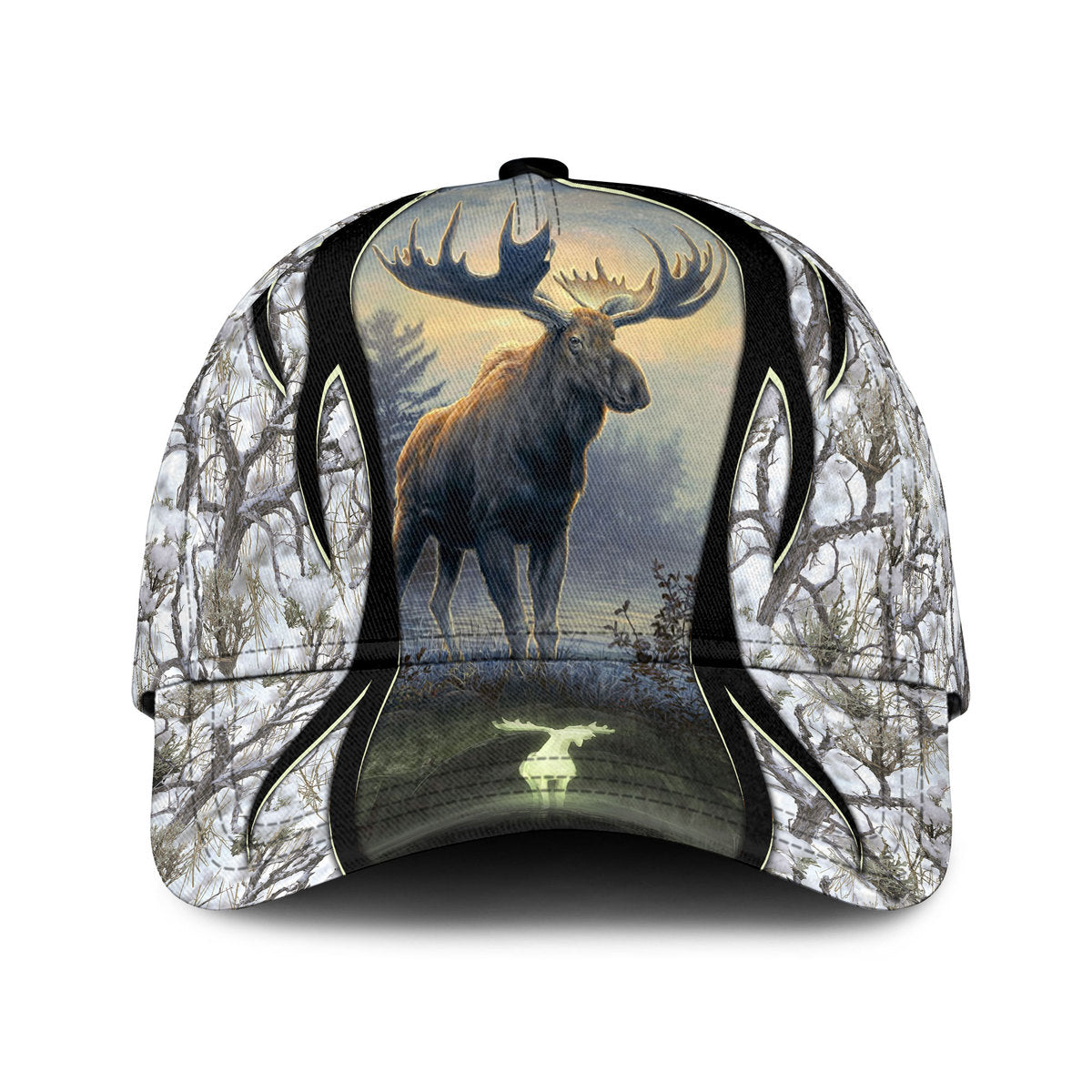 Hunting Moose Forest Classic Cap For Festivals Holidays And Comfortable Everyday Wear