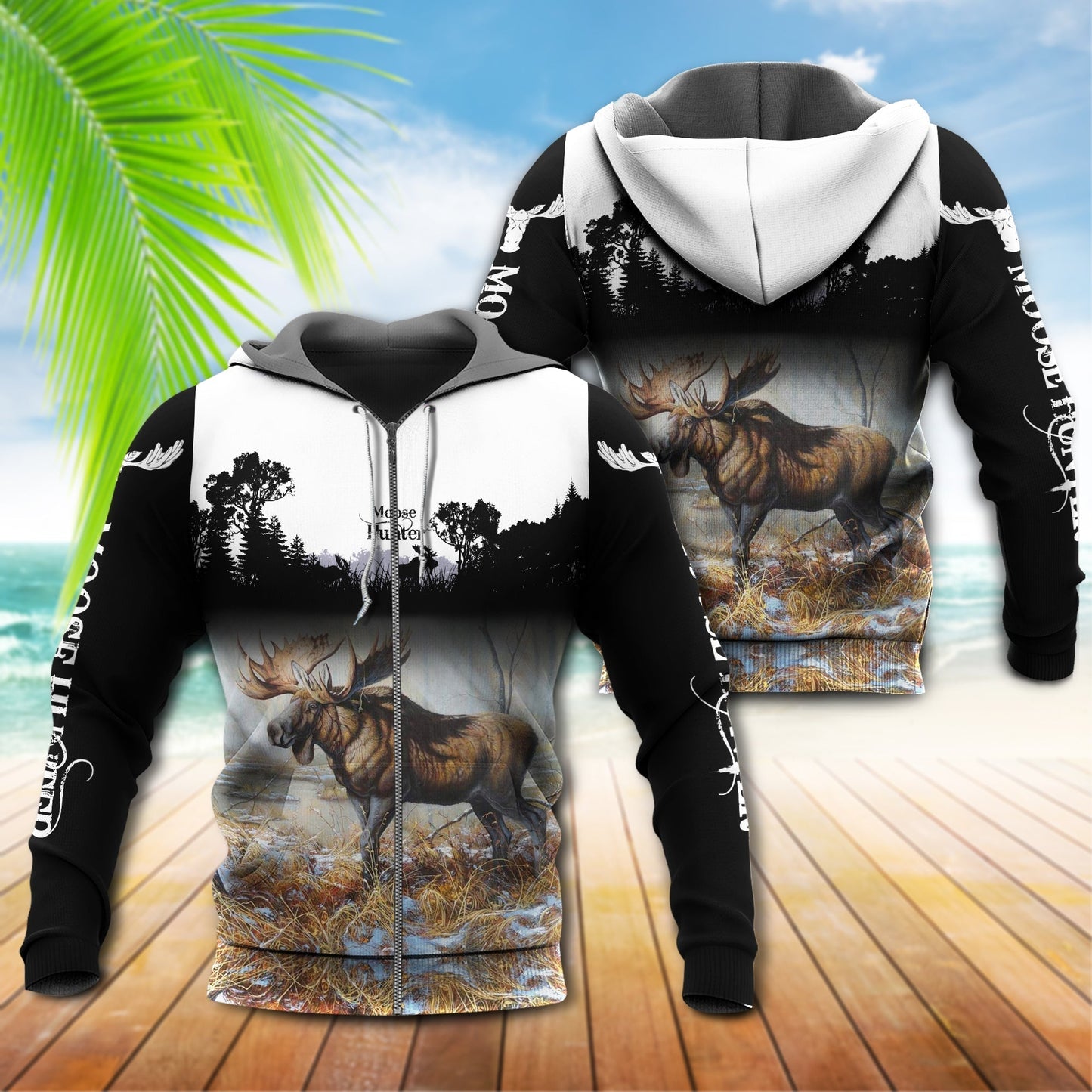 Moose Hunting Lover Hoodie For Outdoor Hunting Trips Travel And Comfortable Everyday Wear