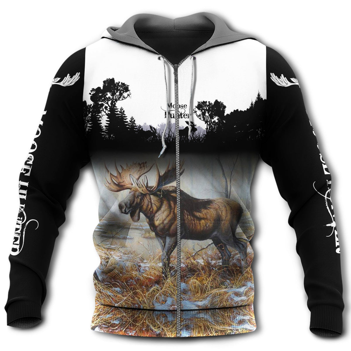 Moose Hunting Lover Hoodie For Outdoor Hunting Trips Travel And Comfortable Everyday Wear