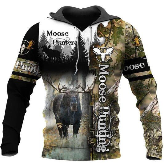 Hunting Moose Legend Hoodie For Outdoor Adventures Seasonal Events And Gift Giving