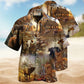 Hunting Rise Shine Hawaiian Shirt For Island Vacations, Resort Wear, And Relaxed Seasonal Style