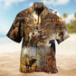 Hunting Rise Shine Hawaiian Shirt For Island Vacations, Resort Wear, And Relaxed Seasonal Style