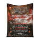 Hunting To My Wife Flannel Blanket For Cozy Bedroom Sofa Decor