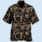 Creative Hunting Pattern Hawaiian Shirt For Resort Trips, Coastal Parties, And Warm Weather Style