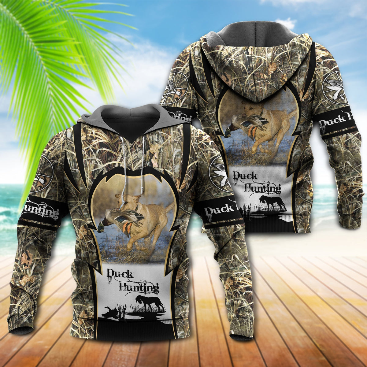 Hunting Duck Dog Outdoor Hoodie For Forest Outings Travel Days And Relaxed Casual Comfort