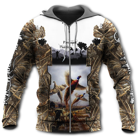 Hunting Pheasant Lake Adventure Hoodie For Wildlife Inspired Casual Wear Camping And Travel