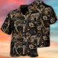 Dark Hunting Hawaiian Shirt Artwork Detail For Tropical Trips And Casual Outings