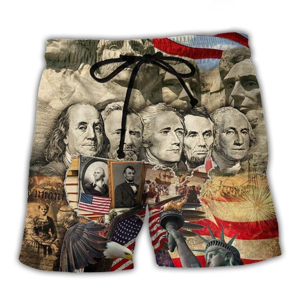 USA History Freedom Peace So Sweet Beach Shorts For Coastal Adventures And Relaxed Summer Wear