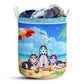 Husky Beach Summer Laundry Basket For Bathroom Bedroom Storage