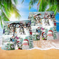 Husky Christmas Cute Beach Shorts Design Detail For Coastal Escapes And Daily Wear