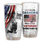 Dad Grandpa Veteran Nice 20 Oz Tumbler For Coffee Travel And Daily Drinks