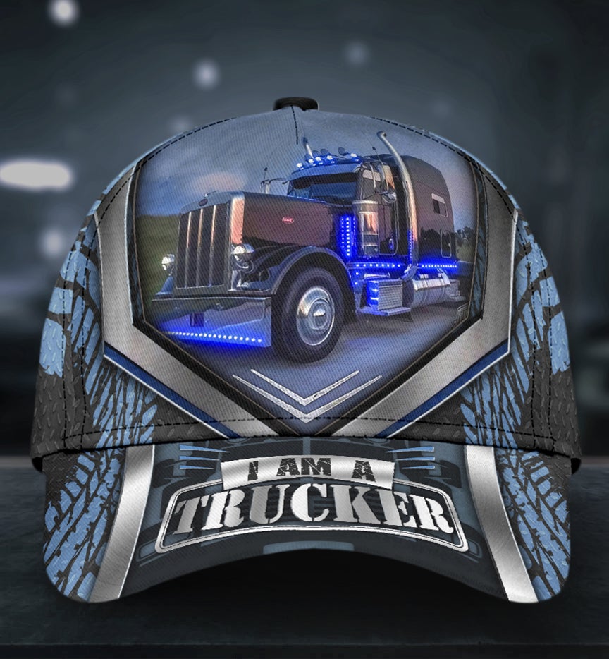 Truck Driver Lifestyle Blue Style Classic Cap For Vacation Style Outdoor Activities And Daily Comfort