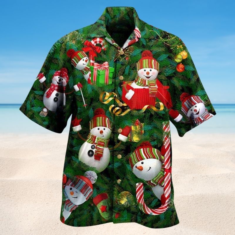 I Am Just A Little Snowman Hawaiian Shirt For Resort Events Seasonal Fun And Casual Warm Weather Style