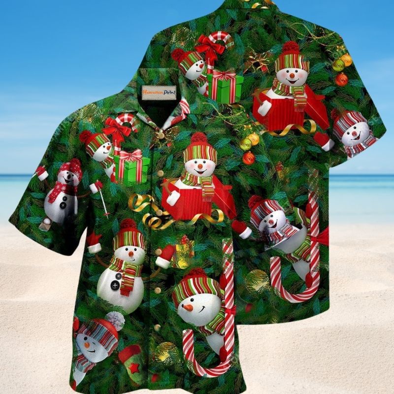 I Am Just A Little Snowman Hawaiian Shirt For Resort Events Seasonal Fun And Casual Warm Weather Style